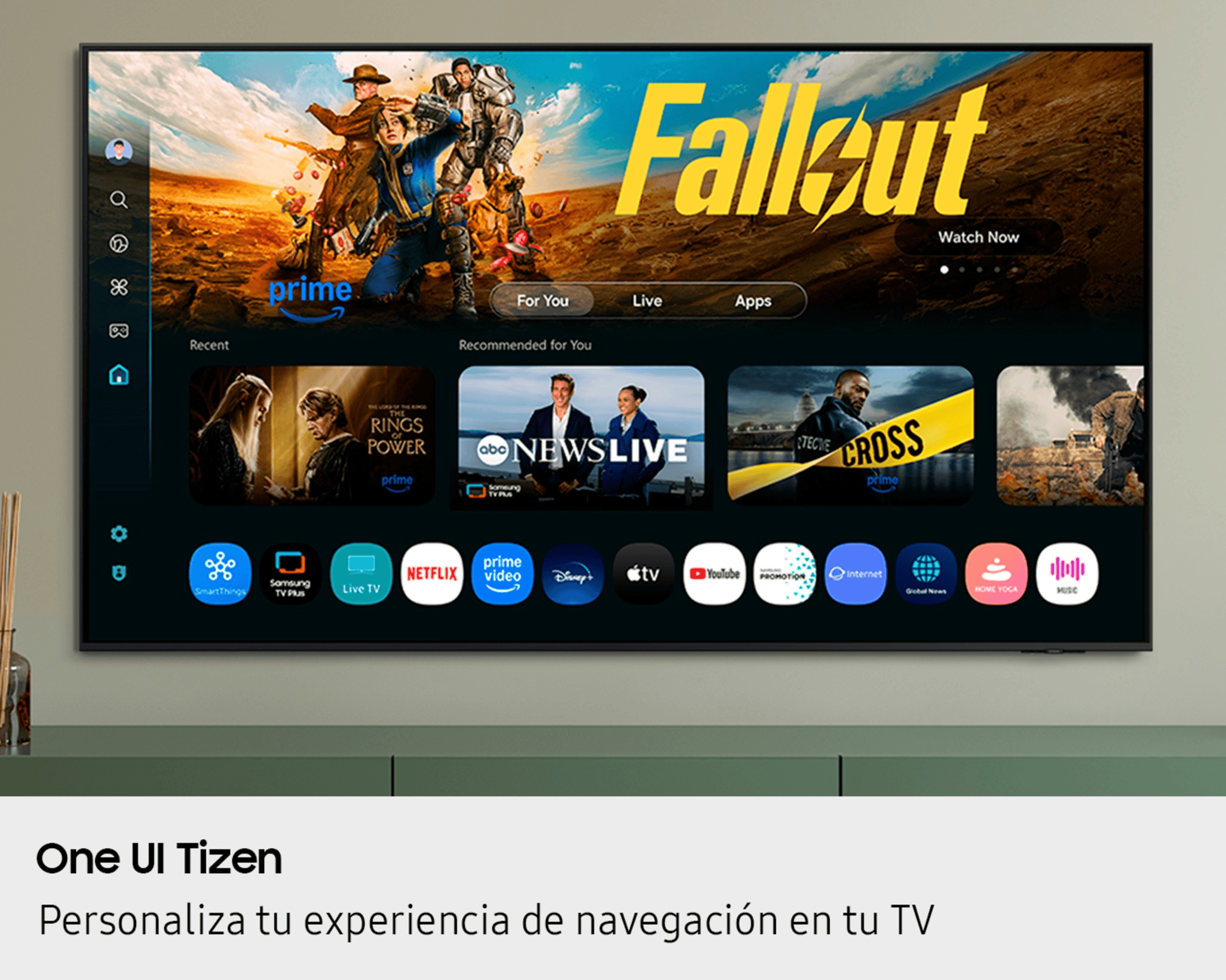 Samsung Televisor smart 85" crystal uhd 4k tizen u8000